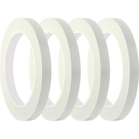 4 Ruban de Masquage à Usage Général 10mm x 50m, pour la Protection des Surfaces Lors de Travaux de Décoration/Peinture (1/5)