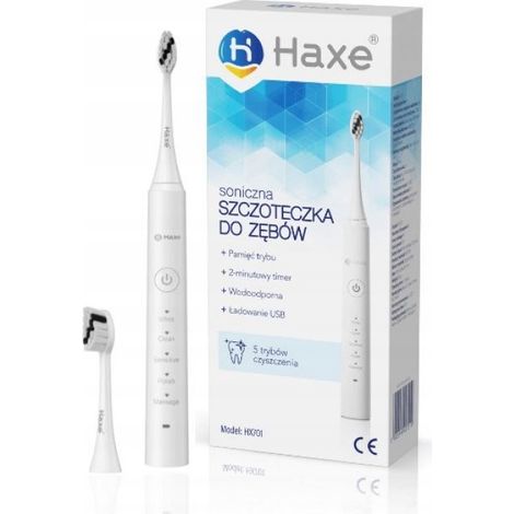 Cepillo de dientes sónico HAXE HX701 blanco, 1 unidad. (1/4)
