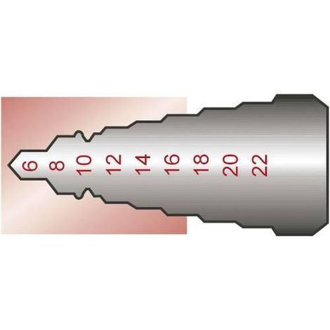Exact 05332 Set di punte a gradini HSS metallo 3 pezzi