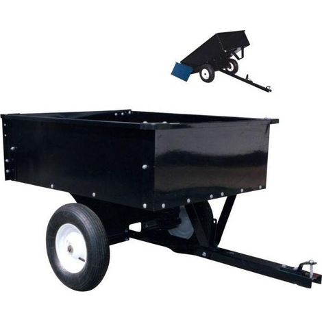 Chariot remorque en acier pour tracteur cedrus stiga al ko husqvarna 225 kg