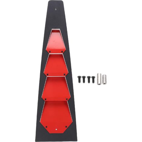 Couvercle D'aération de Capot Moteur en Aluminium, Installation Directe, Pièces D'aération de Moteur Adaptées aux Véhicules Tout-Terrain 2015-2025 (Noir Rouge) (1/5)