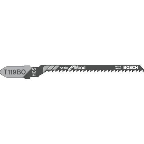 Bosch Accessories 2609256717 Stichsägeblatt HCS, T 119 BO Basic for Wood 2 St. (1/2)