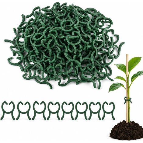 Attache Plante, Clip Tomate, Clips de Support pour Plante100 Pièces 2.6x2cm (1/5)
