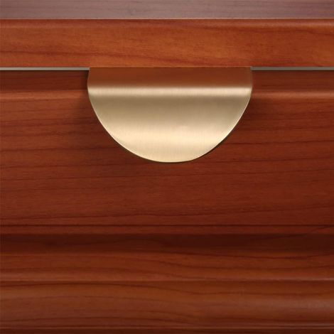 Ensemble de 4 poignées de porte en forme de feuille pour placards de cuisine, tiroirs, armoires, quincaillerie, meubles décoratifs, 60 mm x 44 mm (1/5)