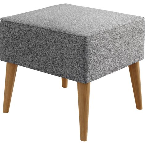 Pouf Comfivo Ulmus V, Lambi 12, 41x45x45cm, Diamètre: 0, Tissu, Pieds: Bois, 0 (1/5)