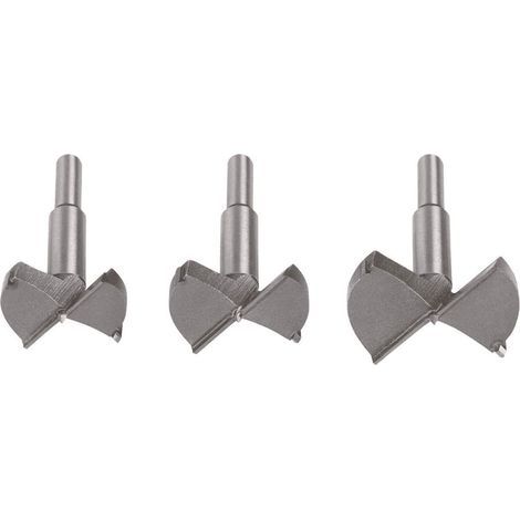 Mèches Bois,3Pcs (45/50/60MM) Fraise Bois Carbure,L'installation de Portes Sphériques Bois,Tiroirs,Contreplaqué,Vous aide Rapidement pour Faire des Trous Propres à Fond Plat Dans le Bois (1/5)