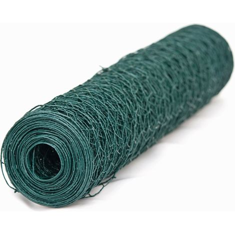 Werka Pro – Grillage souple plastifié mailles hexagonales 13mm – Acier galvanisé – Dimensions 1 x 10m – Résistant aux intempéries - PRO 1 X