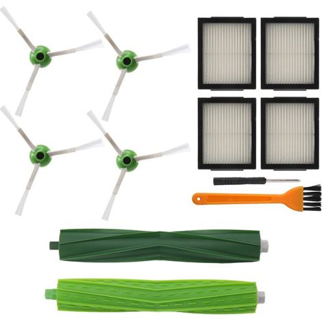 Paquete de 12 cepillos de filtro para aspiradoras compatibles I7, E5 y E6. (1/4)