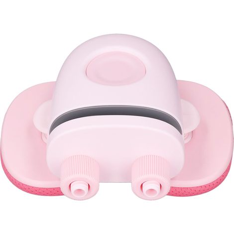Correcteur de posture en coton perlé, 5 réglages de hauteur, installation facile, double support pectoral, rose pour les bureaux d'enfants et d'étudiants.