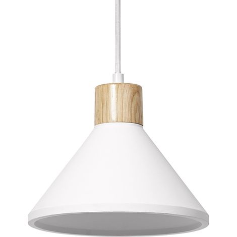 OSRAM Suspension en plâtre DECOR Plaster Wood pour un éclairage d’intérieur moderne, 220 mm, gris foncé, boîtier en métal et plâtre, choix flexible du corps lumineux grâce au culot E27 (1/5)