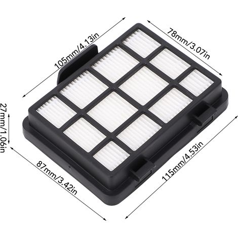 Ortviai Filtres de rechange pour aspirateur sans sac – Lot de 4 pièces compatibles avec Midea C6, C7, C91, C1 Lady et R1 Lady (1/4)