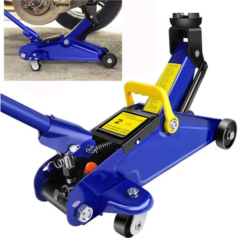 2Ton Réparation de voiture Petit cric hydraulique mécanique pour plancher Cric à roulettes Très résistant DIY (1/4)