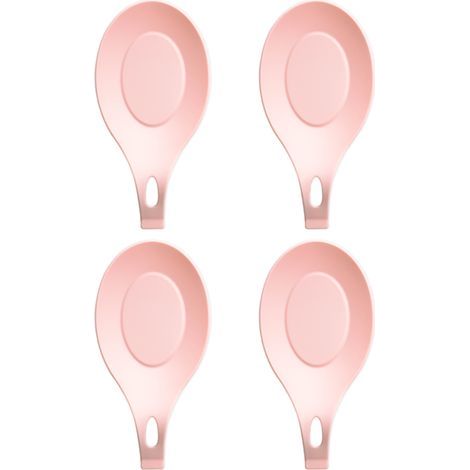 Spoon Rest - Food-Grade Silicone - Heat Resistant Up To 230°C - Non-Slip Base - For Kitchen Counter And Stove Top - Pack Of 4 (1/4)