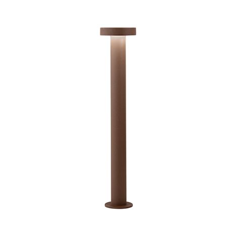 Tabouret - Poteau de jardin LED 12W, IP65, 960 lm, H. 60 cm, 3000K, aluminium peint, poteau extérieur, acier Corten - Perenz