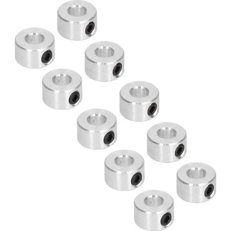 Lot de 10 colliers d'arbre en acier de 6 mm, haute résistance, anti-usure, à vis de blocage stable, pour robots intelligents (1/5)
