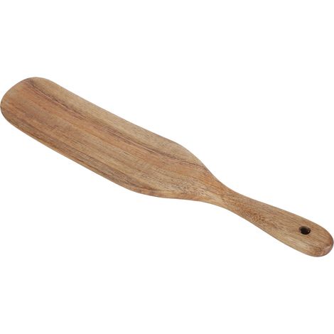 Spatule en Teak pour Cuisine, Pelle à Frire en Bois Alimentaire, Ustensile de Cuisine 33.5x6.5cm