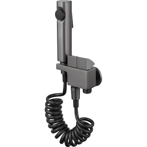 Ensemble de bidet pour salle de bain, pistolet à eau clignotant, surpresseur haute pression pour bidet domestique (1/4)