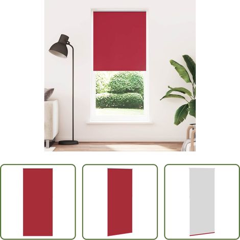 vidaXL Schirmung - Verdunkelungsrollo 104,4 x 230 cm, Stoffbreite 100 cm, rot (1/5)