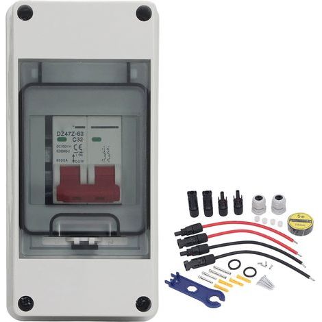 Elektrischer Trennschalter für Photovoltaikanlagen, DC 500 V, IP65 wasserdicht, PV-DC-Trennschalter für den Außenbereich, 32 A (1/5)