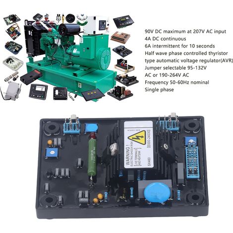 Régulateur automatique de tension AVR 95-132V 190-264V AC monophasé pour moteur sans balais 8KW