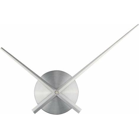 Couleur argent-Grande horloge murale - Aiguilles 3D - Horloge à mécanisme à quartz - Loisirs créatifs - Décoration d'intérieur (1/4)