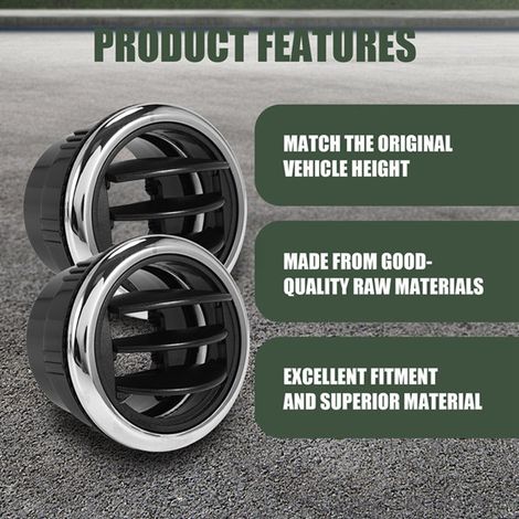Two colors: Black Material: Plastic Car air vents, side outlets, air conditioning grille, air deflector, duct. (1/4)