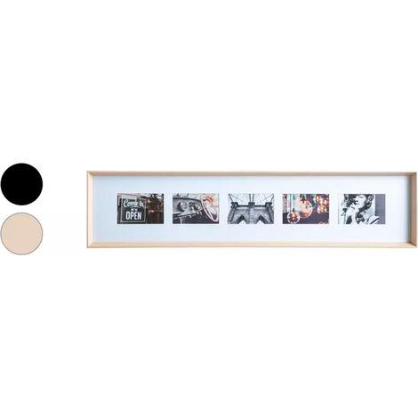 Atmosphera AXEL marco de fotos beige negro 97,3 x 22 cm (1/4)