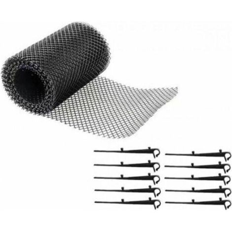 Grillage de Protection pour Gouttière Anti Feuilles et Débris Accessoire (1/4)