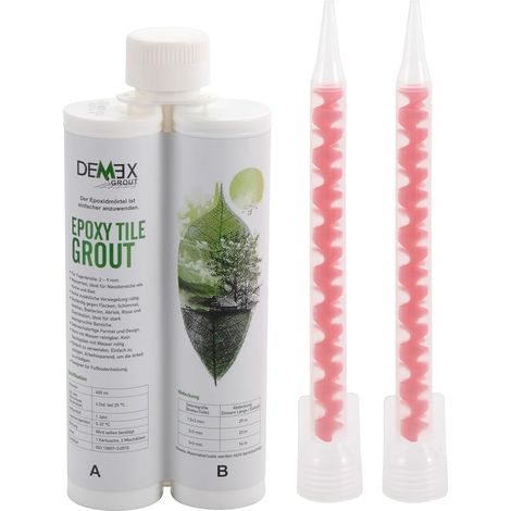 Liqueur époxy pour carreaux, résistant à l'eau, aux taches, aux moisissures, aux fissures et aux produits chimiques, prêt à utiliser, facile à appliquer (Beige, Non Sablé, Brillant) (1/5)