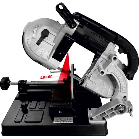 Bandsäge MBS 100-1 710W mit Linienlaser für Schnitte von 0° bis 45°