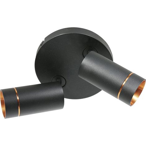 Steinhauer - spot - DownLume - schwarz - metall - Ø 25cm - GU10 -