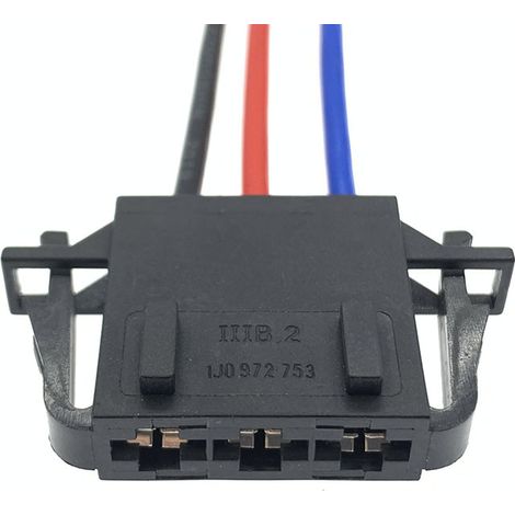Part number 1J0 972 754 is suitable for Volkswagen and Audi blower motor resistors. Connector 1J0972754: DJ70439B-6.3 (single connector).