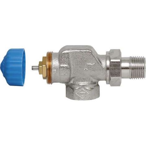 HEIMEIER Thermostatventil mit bes. geringem Widerstand Axial 1/2", RG-vernickelt 2245-02.000