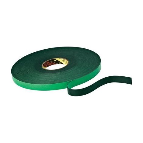 3M 9515B Cinta adhesiva de doble cara negra 33 m x 19 mm