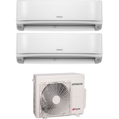 Condizionatore Dual Split Hitachi AirHome 600 9+9 con RAM-G43N2HAE R-32 Wi-Fi Integrato