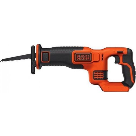 Scie sabre sans-fil BLACK+DECKER BDCR18N-XJ - Lame 15 cm - Découpe bois, métal et plastique - Compacte et légere