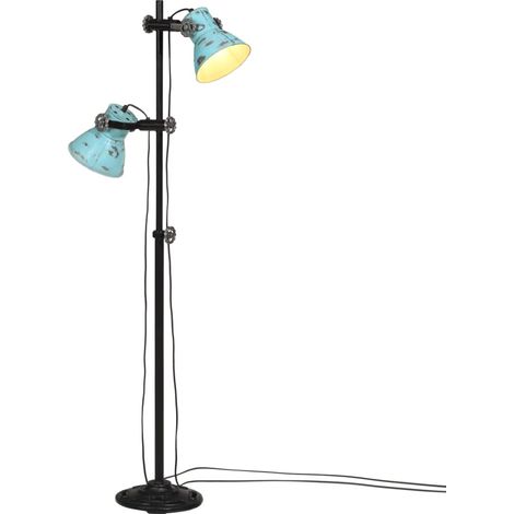Stehleuchte 25 W Blau 25x25x90/140 cm E27