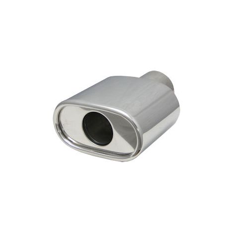Edelstahl-Auspuffblende - Oval - 45-57 mm (1/2)
