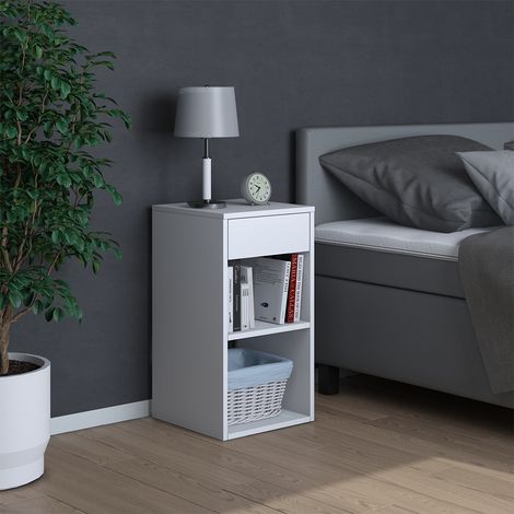 Mesa de noche Dany, Blanco, 35 x 65 cm, Vicco (1/5)