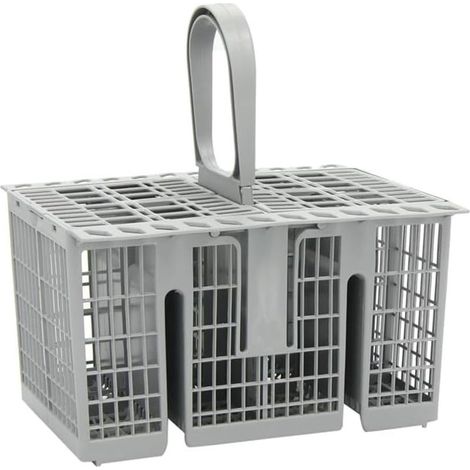Panier à couverts pour lave-vaisselle Porte-ustensiles, Panier de remplacement pour couverts — Accessoire universel pour lave-vaisselle, Panier de rangement en plastique pour couteaux et fourchettes (1/4)