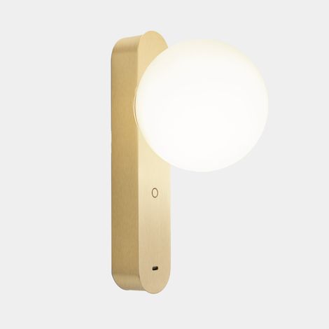Lampade da parete Perlina USB LED 8.8 SW 2700-3000-4000K TOUCH DIMMING Oro opaco 355lm
