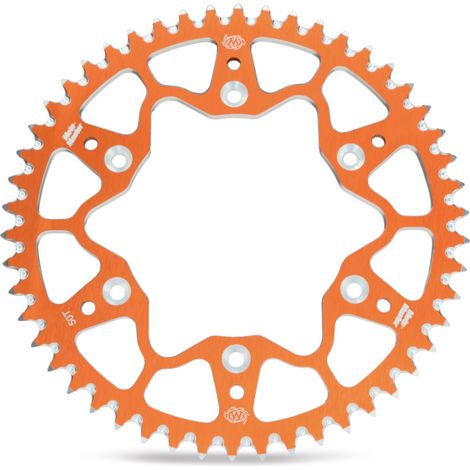 Piñón trasero de aluminio T7075 para KTM SX 65 '98-'18, color naranja, marca Moto-Master.