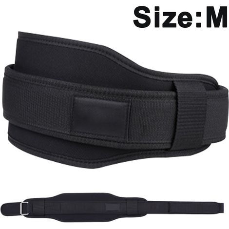 Ceinture De Soutien Lombaire - Ceinture De Musculation En Nylon Avec Rembourrage Double Pour Entraînement En Force Squat Soulevé De Terre Et Powerlifting Taille S M L (1/5)