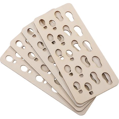 Pochoirs de Noël Mini Empreintes de Bottes du Père Noël Compatibles Peinture 4 pièces (1/5)