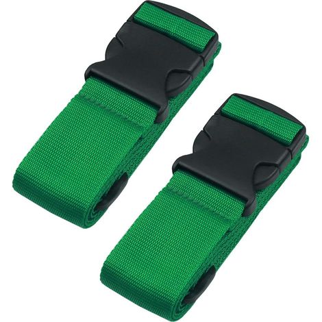 Sangles de bagages robustes pour valises, sangles d'emballage, accessoires de voyage, sangle de sac réglable (lot de 2) (1/5)