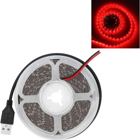 Bandeau LED RGBW 5V basse tension flexible pour décoration intérieure boîtier PC éclairage rouge (1/5)