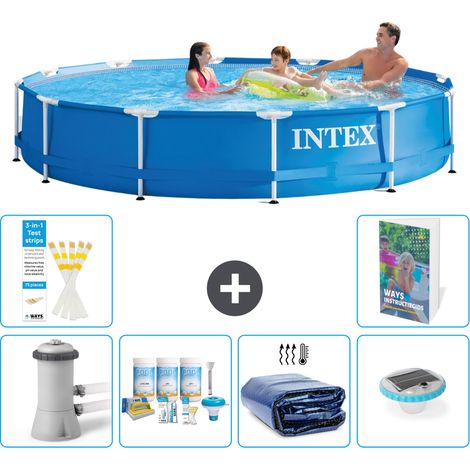 Frame Pool Rund - 366x76 cm - 7-teilig S228