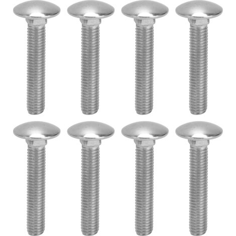 30 Stück M8x1,25 Schrauben, A2 Edelstahl, Vierkant-Grobgewinde, Schlossschrauben DIN603M8x45 (1/5)