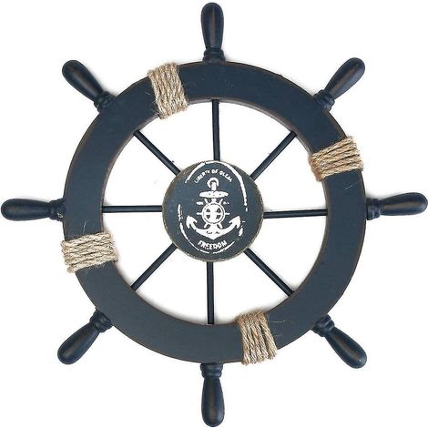 Wanddekoration, fliegendes Schiff, Piratenstil, Bootsstil, Holz, mit Anker ---