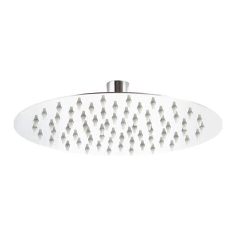 Soffione doccia rotondo da 25 cm, soffione a pioggia, acciaio inossidabile, accessori per il bagno
